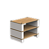 סטנד Hi-Fi מודולרי Blok Stax 2G עם 3 מדפים