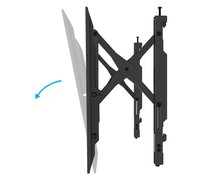 קונקטור - כיף להתחבר | מתקן נשלף עם הטייה וסיבוב למסכים עד 75 אינץ' B ...