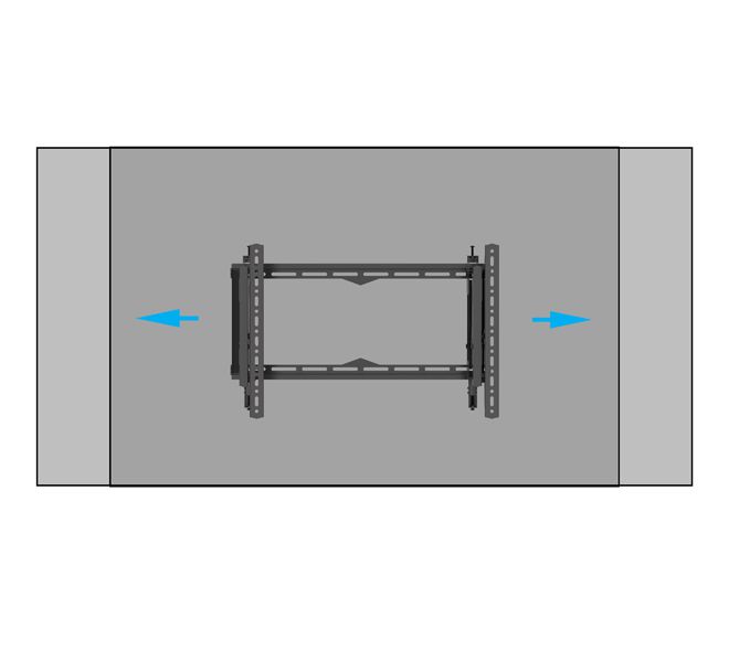 קונקטור - כיף להתחבר | מתקן נשלף עם הטייה וסיבוב למסכים עד 75 אינץ' B ...
