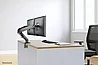 זרוע שולחנית לזוג מסכי מחשב Neomounts DS70-700BL2