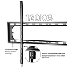 מתקן תלייה Heavy-Duty צמוד קיר למסכים עד 120 אינץ EAZO PRO1100F