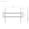 מתקן תלייה Heavy-Duty צמוד קיר למסכים עד 120 אינץ EAZO PRO1100F
