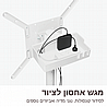 EAZO FS659 – מעמד רצפתי נייד למסכים 32–65 אינץ׳