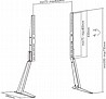 מעמד שולחני מתכוונן לטלוויזיה EAZO FS300