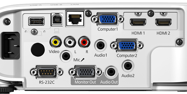 Epson EB992F Back Epson EB992F Back